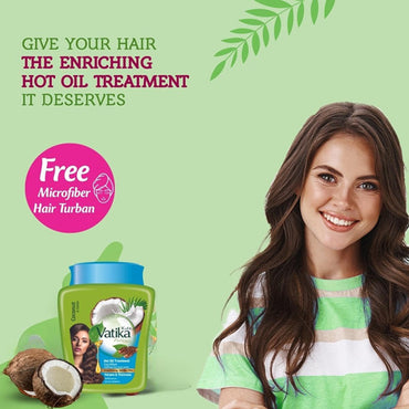 Vatika Hot Oil Treatment Volume & Thickness Coconut & Castor 500g