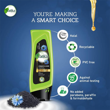 Vatika Strength & Shine Turkish Black Seed Conditioner 400ml