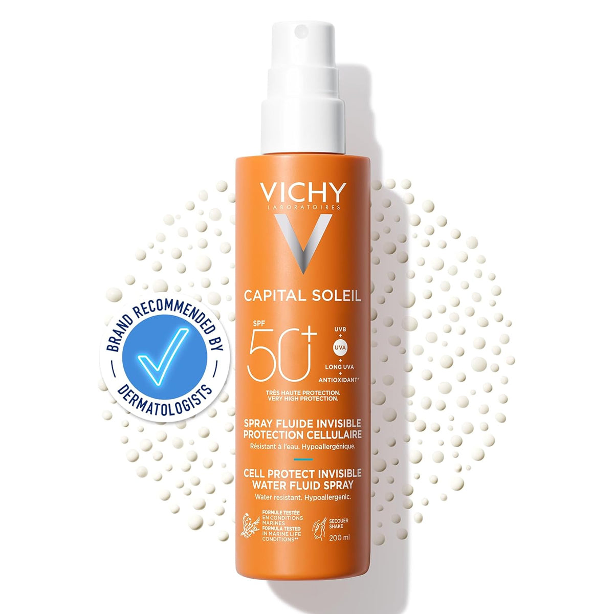 Vichy Capital Soleil Cell Protect Invisible Water Fluid Spray SPF50+ 200ml