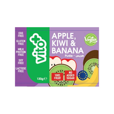 Vito+ Apple Kiwi & Banana Puree 120g