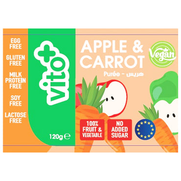 Vito+ Apple & Carrot Puree for 120G