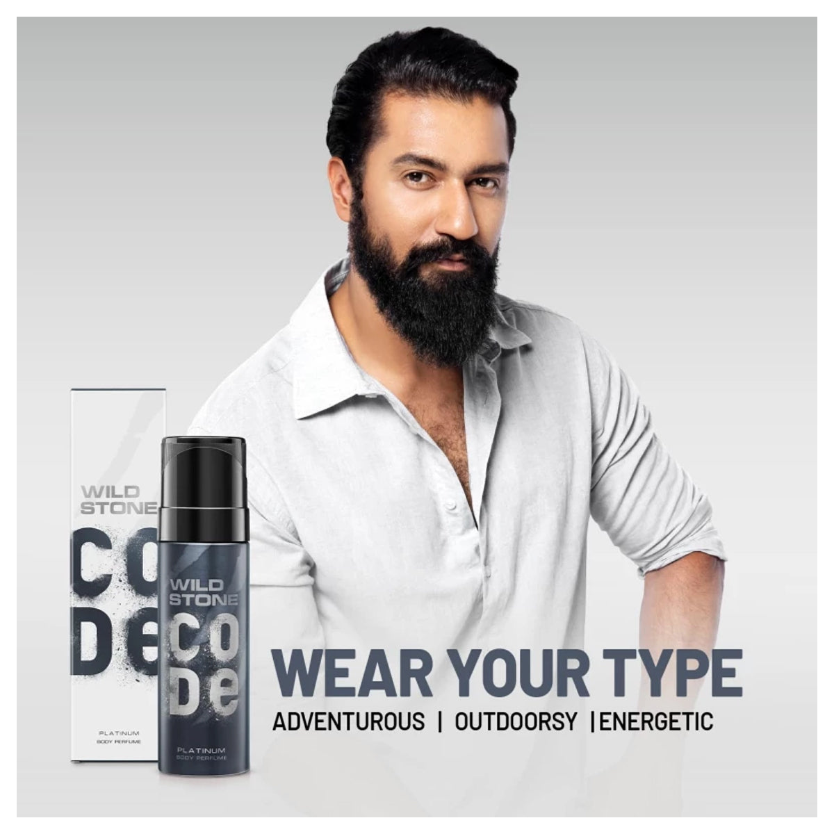 Wild Stone Code Platinum Body Perfume Spray for Men 120ml