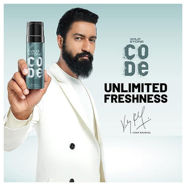 Wild Stone Code Steel Body Perfume Spray for Men 120ml