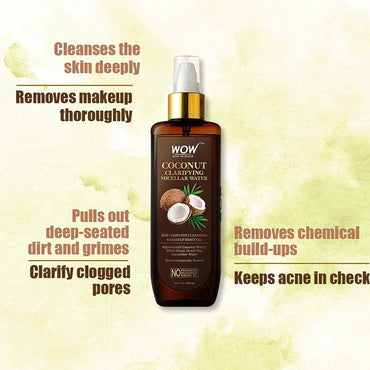 ماء ميسيلار منقي بجوز الهند من واو 200 مل