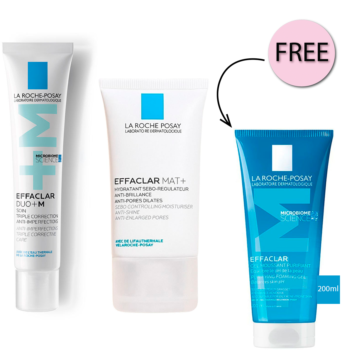 La Roche Posay Effaclar Limited Time Offer + Free Effaclar Purifying Foaming Gel 200ml