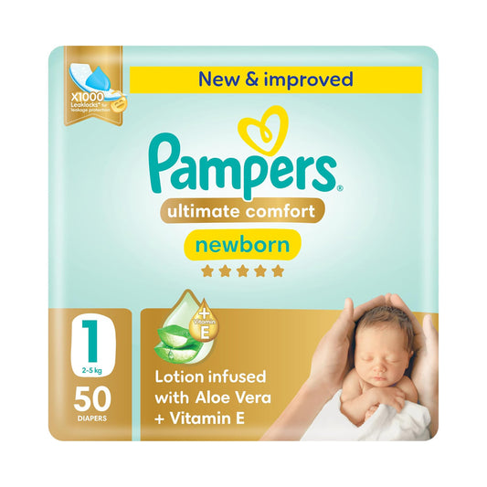 Pampers Ultimate Comfort Size 1 50 Diapers