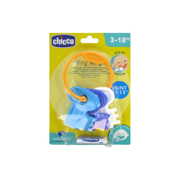Chicco Teething Key Ring Rattle Girl شيكو علاقة مفاتيح للتسنين