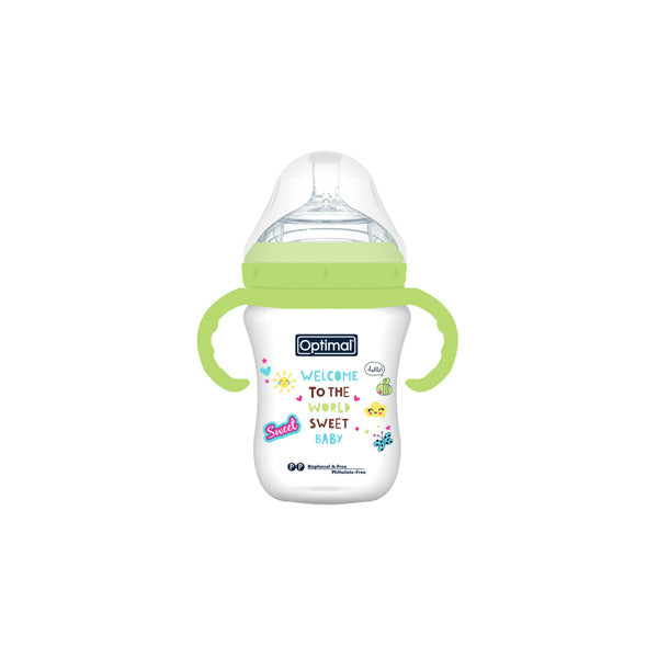 Optimal Mamilla Extra Wide Neck With Handle - Double Anti - Colic System (300ml) 6+