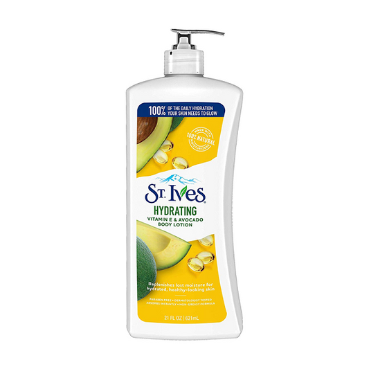 ST IVES HYDRATING VITAMIN E & AVOCADO BODY LOTION 621ML