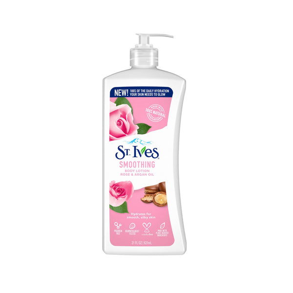 ST IVES SMOOTHING ROSE & ARGAN OIL BODY LOTION 621ML
