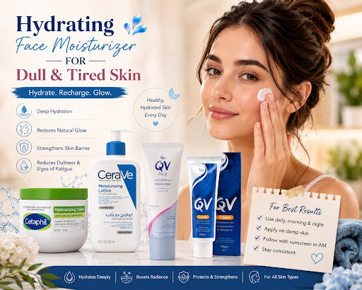 Hydrating Face Moisturizer for Dull and Tired Skin