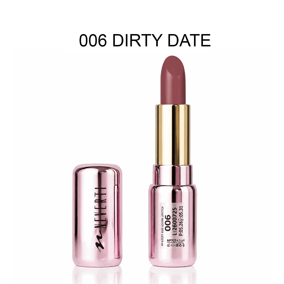 Neverti Kiss Adore Shiny Lipstick