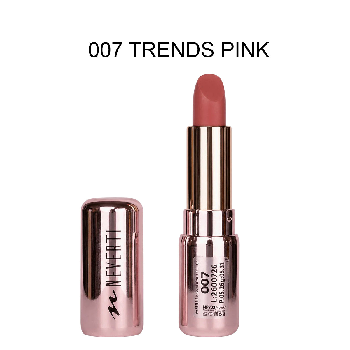 Neverti Kiss Adore Shiny Lipstick