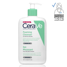 Load image into Gallery viewer, Cerave Foaming Cleanser for Normal to Oily Skin with Hyaluronic Acid 473Ml