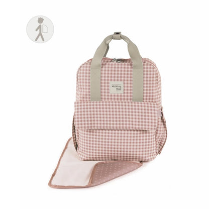 Pasito A Pasito Maternity Backpack I Love Vichy - Pink