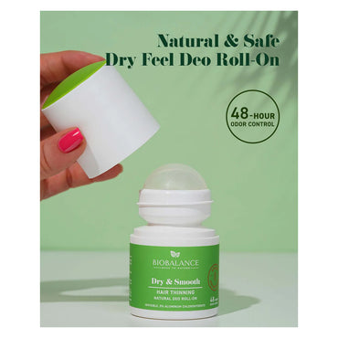 Bio Balance Dry & Smooth Hair Thinning Natural Deodorant Roll-On 50ml