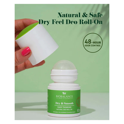 Bio Balance Dry & Smooth Hair Thinning Natural Deodorant Roll-On 50ml