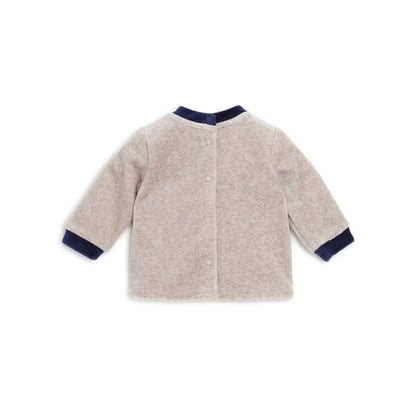 Chicco Boys Dark Blue Applique Smock with Legging 6 Months