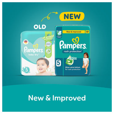Pampers Rash Protection (Size 5, 11-16kg, 38 Diapers)