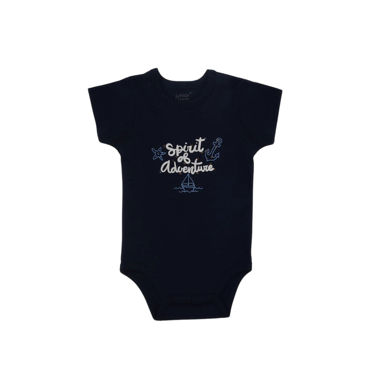 Junior Bodysuit Short Sleeve Sea Waves 0-3m