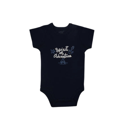 Junior Bodysuit Short Sleeve Sea Waves 0-3m