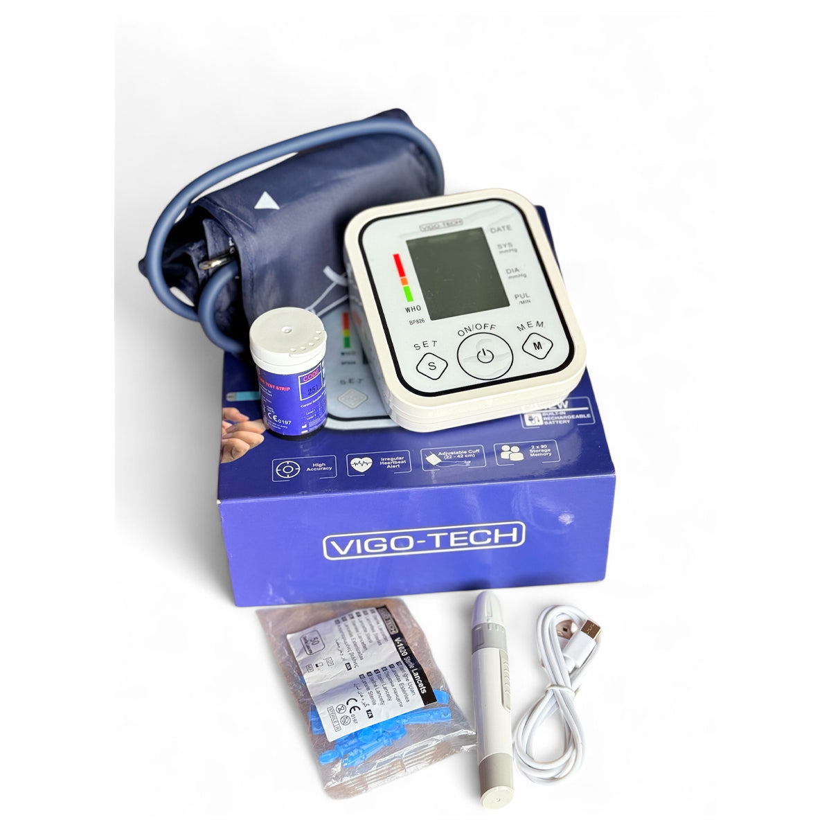 Vigo Tech Blood Pressure & Blood Glucose Monitor