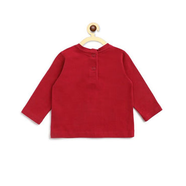 Chicco Knitted Red T-Shirt With Print