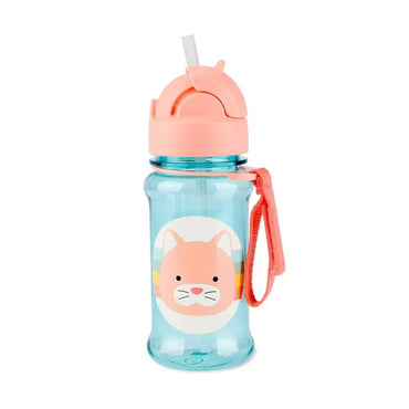 Skip Hop Zoo Tritan Renew Straw Water Bottle - Cat