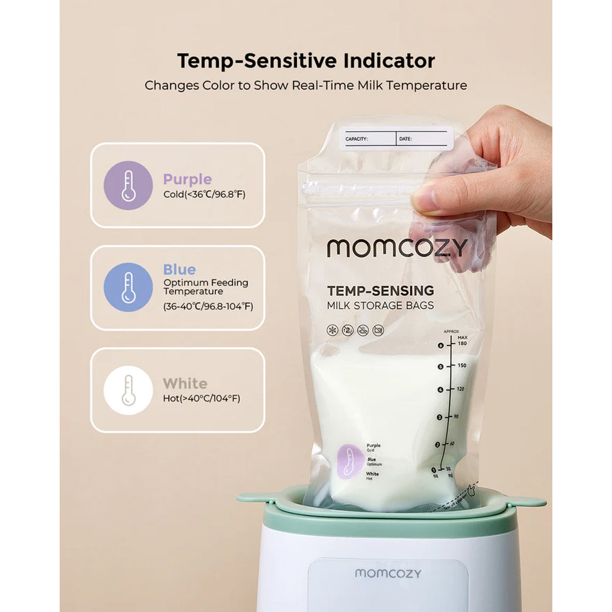 Momcozy Breast Milk Bags 50 Pcs