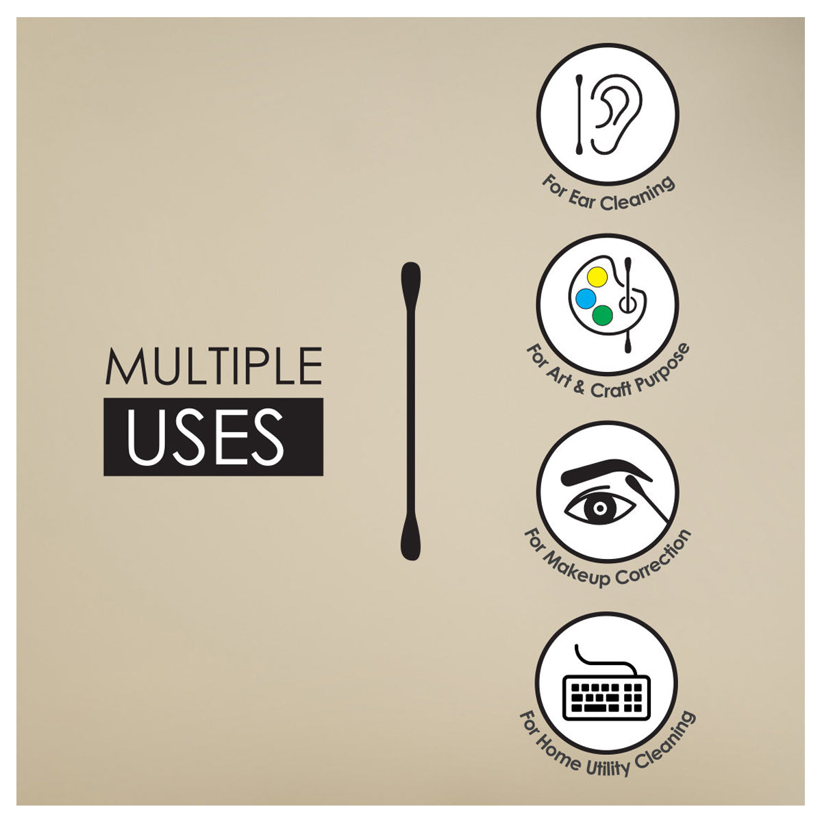 Tulips Bamboo Stick Cotton Buds 300 Pcs