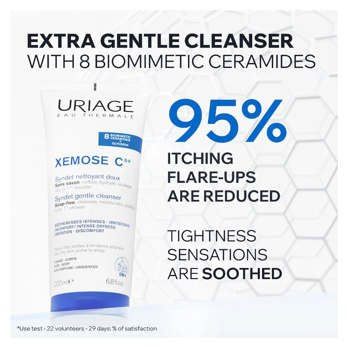 Uriage Xemose C8+ Gentle Cleansing Syndet 200ml Uriage Xemose C8+ Gentle Cleansing Syndet 200ml