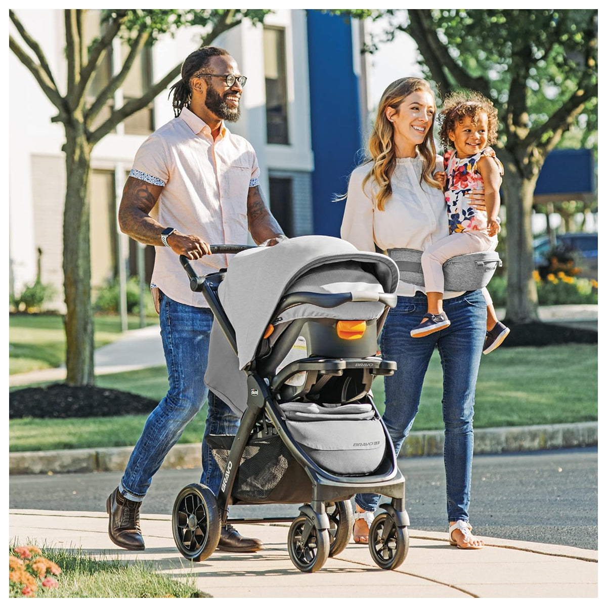 Chicco Bravo LE Trio Travel System Driftwood US Chicco Bravo LE Trio Travel System Driftwood US