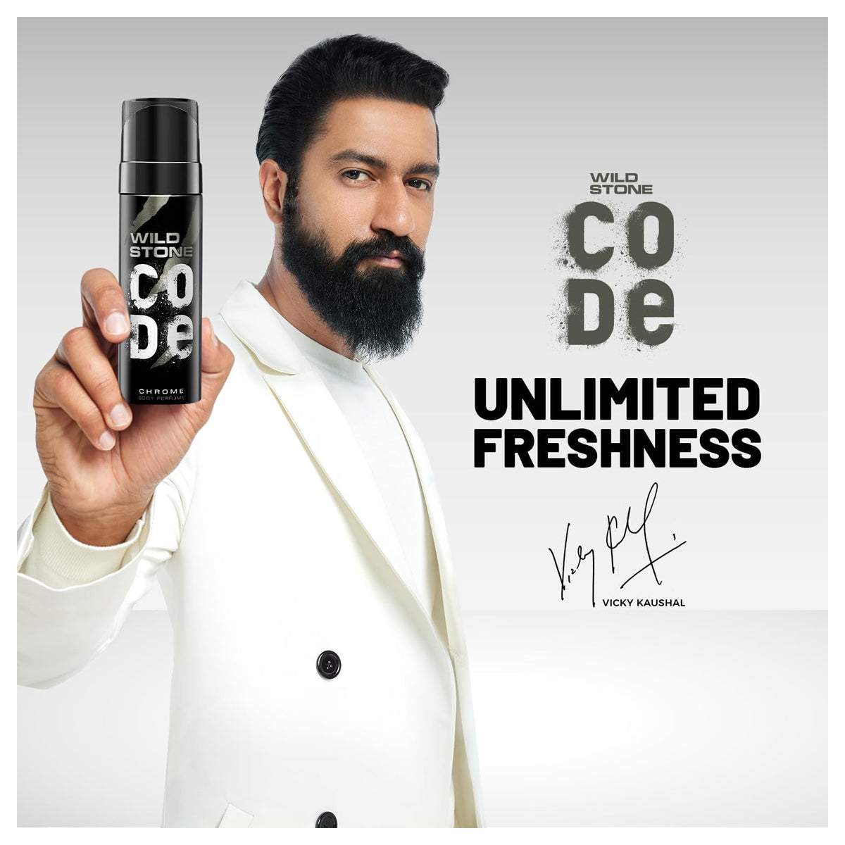 Wild Stone Code Chrome Body Perfume Spray for Men 120ml