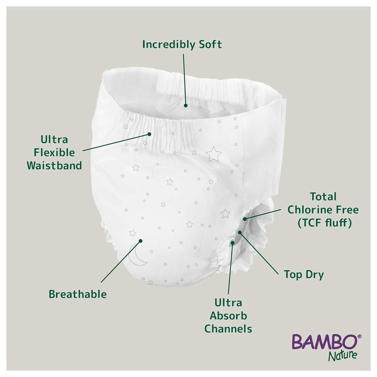 Bambo Dreamy Night Pants For Boys and Girls 10 Pants Bambo Dreamy Night Pants For Boys and Girls 10 Pants