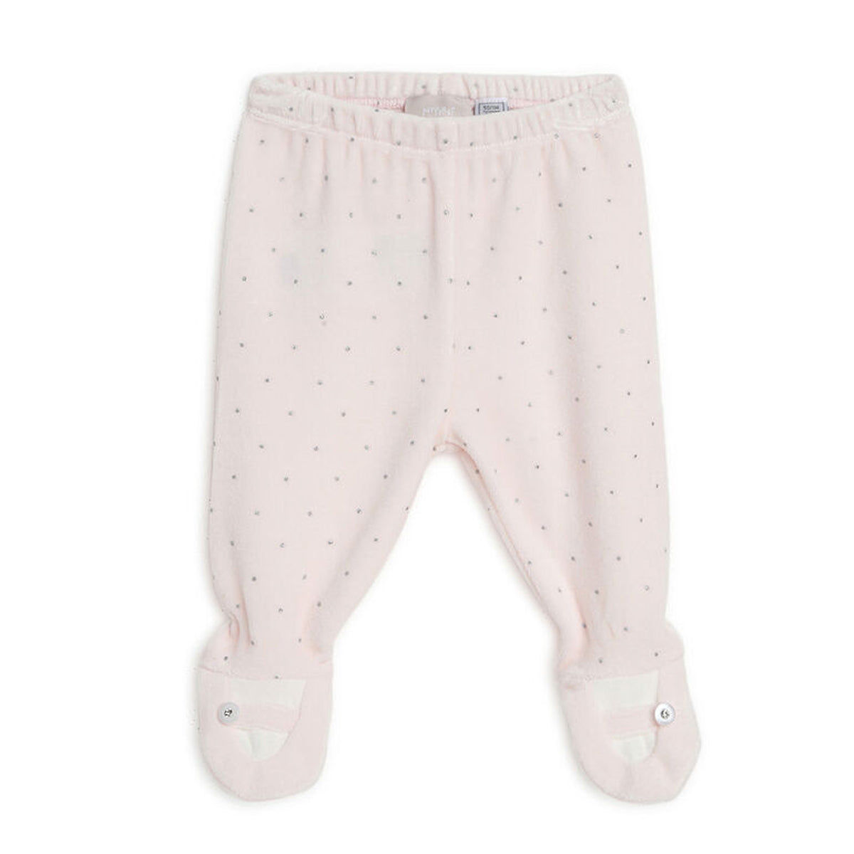 Chicco Girls Light Pink Embellished Smock with Legging 12 Month