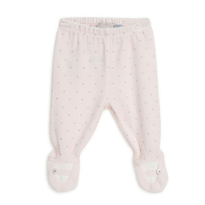 Chicco Girls Light Pink Embellished Smock with Legging 12 Month