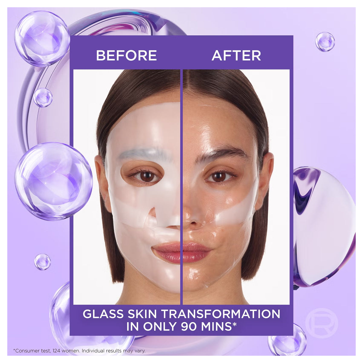 Loreal Paris Revitalift Filler Glass Skin Hydrogel Glow Mask Single Pack