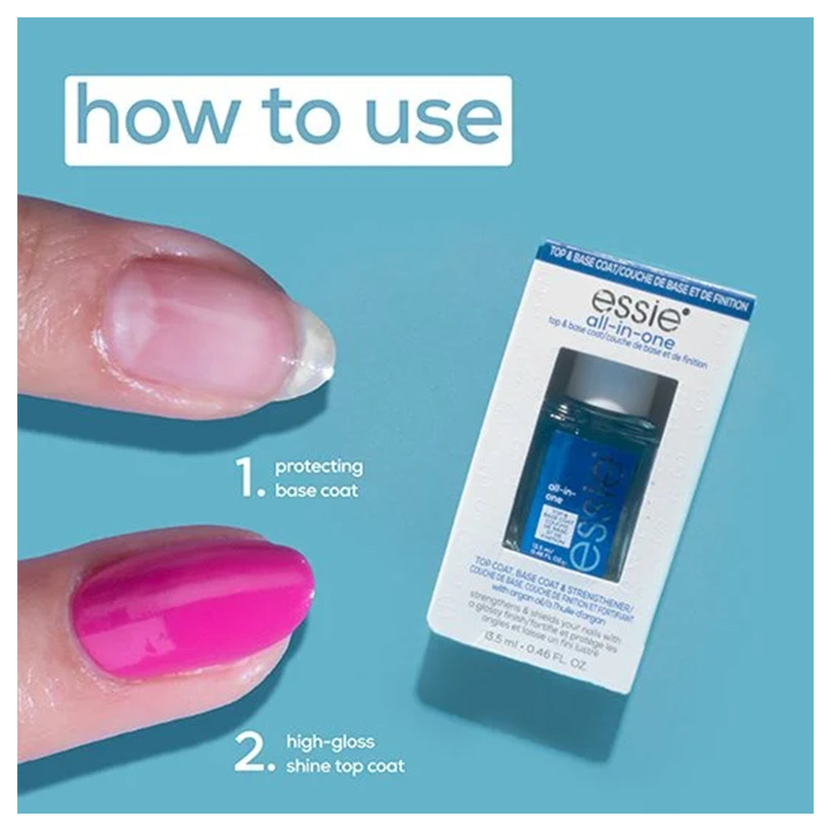 Essie All-in-one Top & Base Coat 13.5ml Essie All-in-one Top & Base Coat 13.5ml