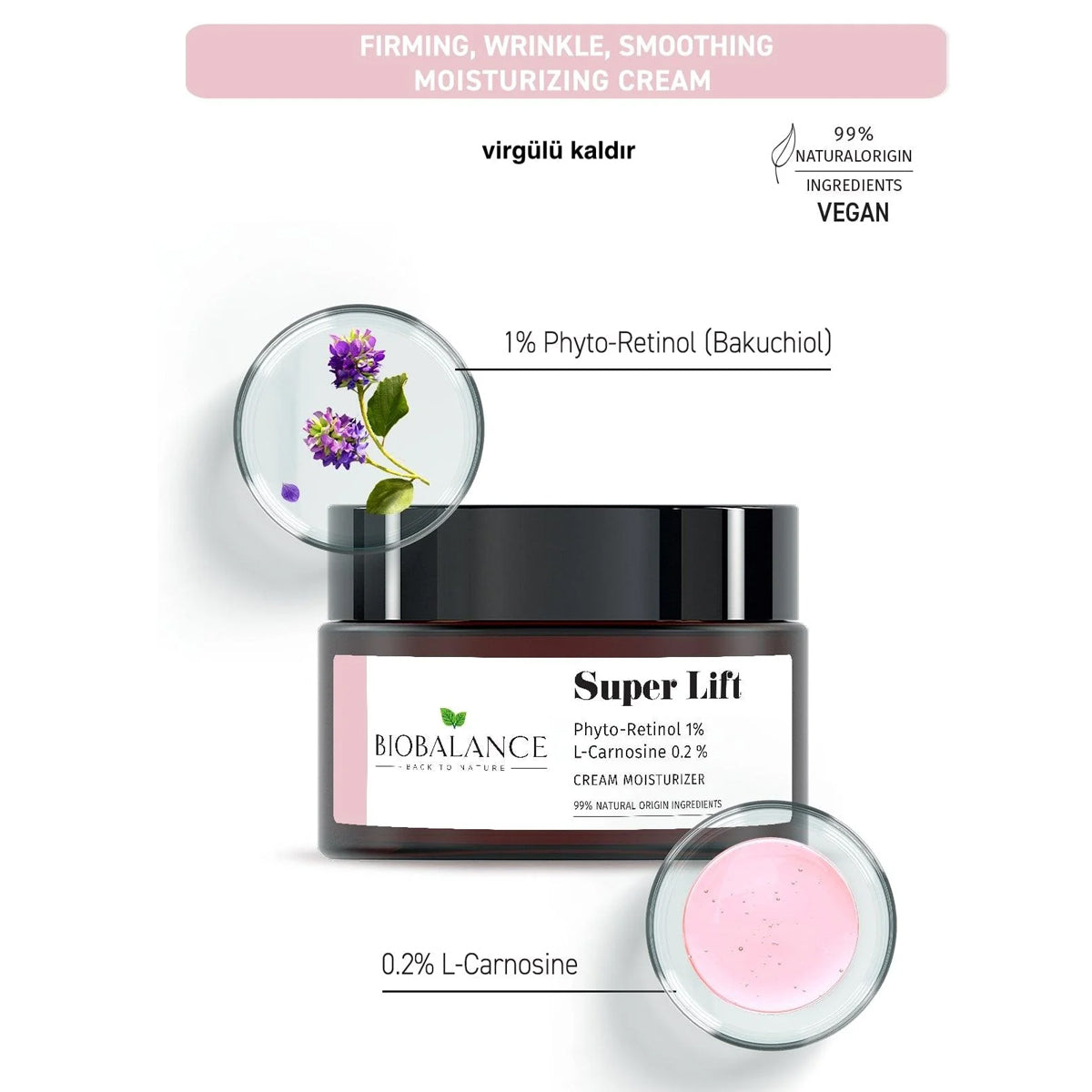 Bio Balance Cream مرطب Super Lift 50ml + ملعقة مجانية Bio Balance Cream مرطب Super Lift 50ml + ملعقة مجانية