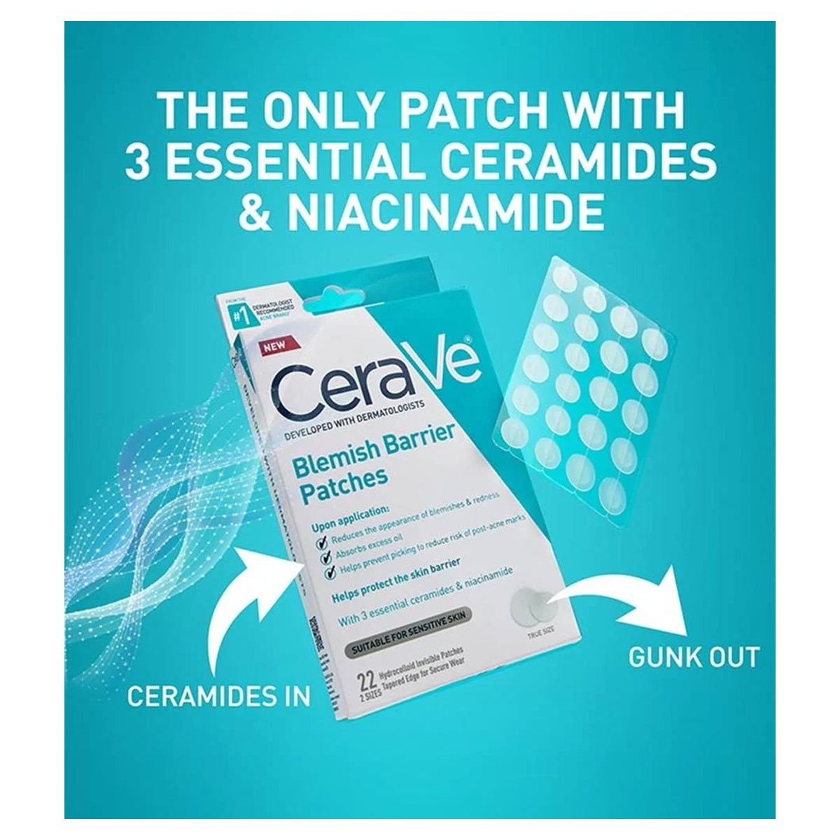 Cerave Blemish Barrier Patches 22Pcs
