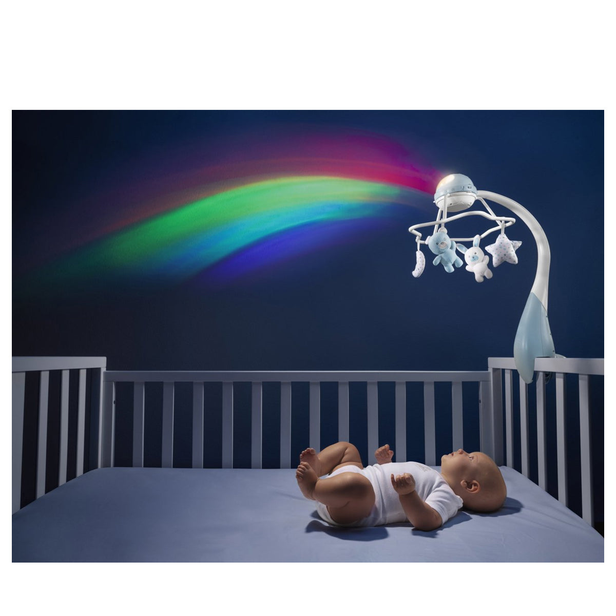Chicco Toy FD Rainbow Cot Mobile Blue Chicco Toy FD Rainbow Cot Mobile Blue