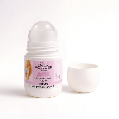 AMK Lady Baby Powder Whitening Effect Roll On 50ml