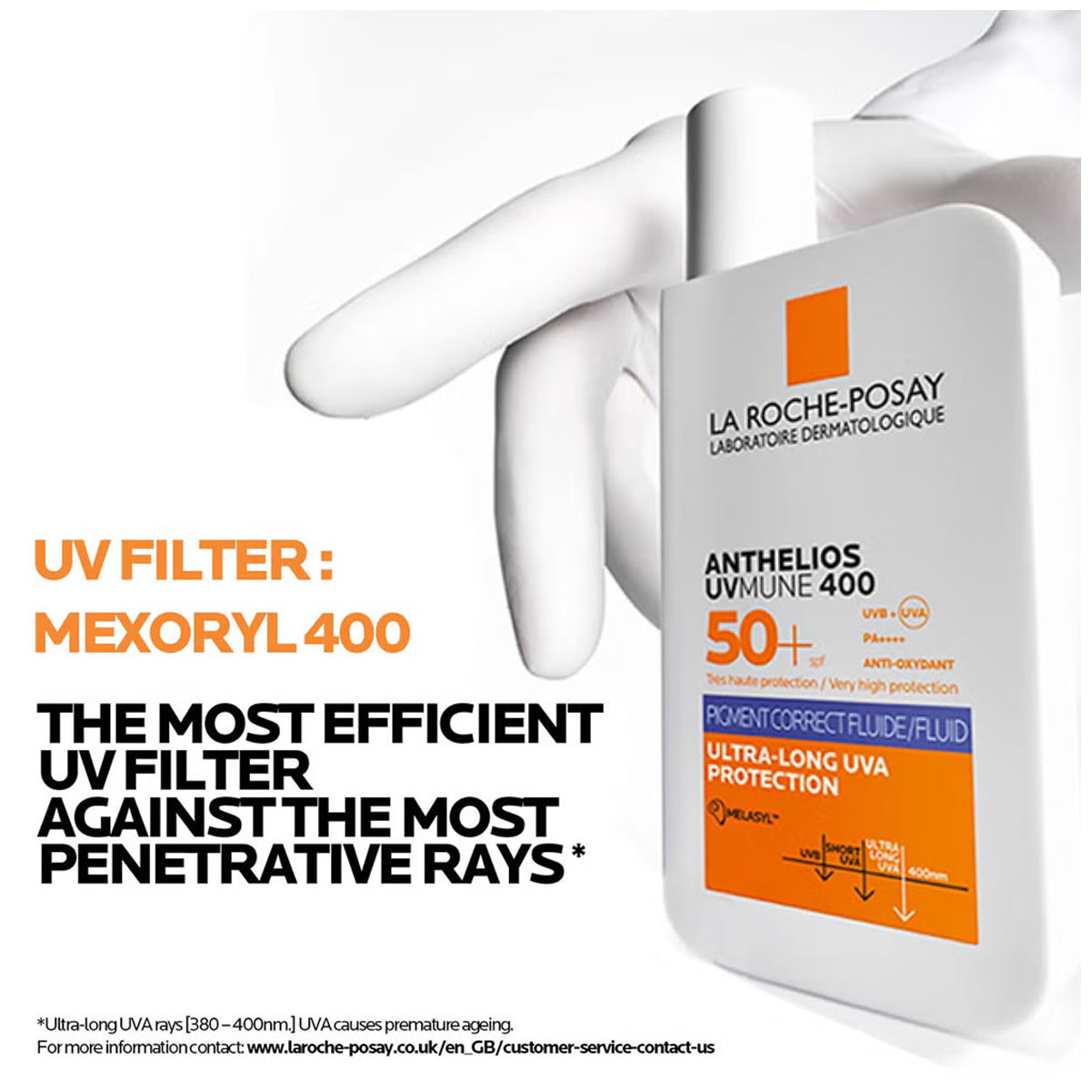 La Roche-Posay Anthelios uvmune مضاد للسوائل الداكنة SPF50+ 50ml La Roche-Posay Anthelios uvmune مضاد للسوائل الداكنة SPF50+ 50ml