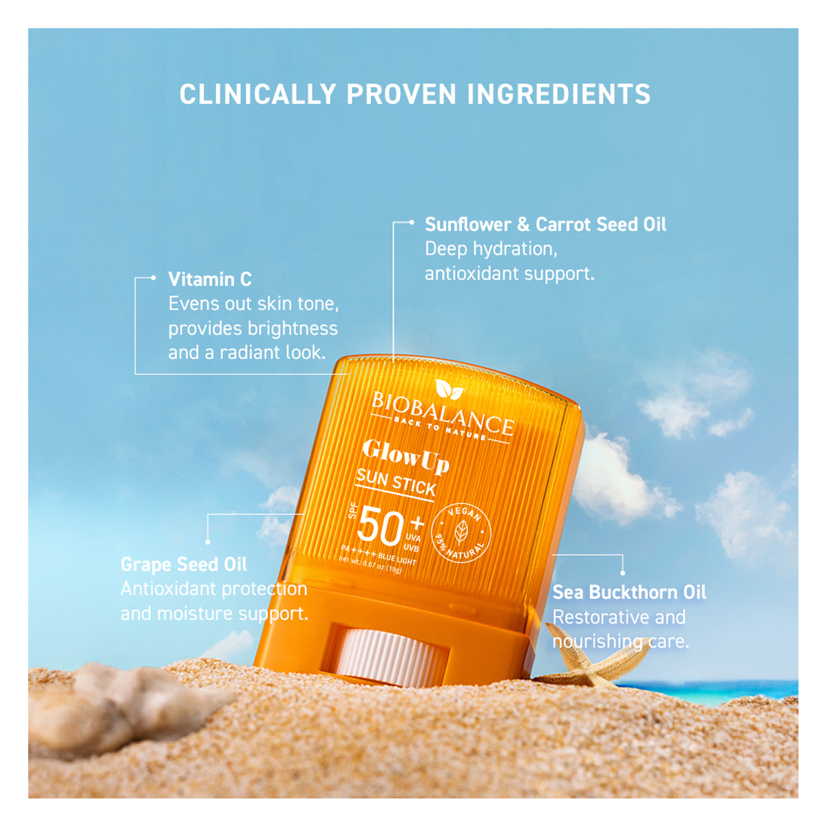 Bio Balance Glow Up Sun Stick Spf 50+ 19g Bio Balance Glow Up Sun Stick Spf 50+ 19g