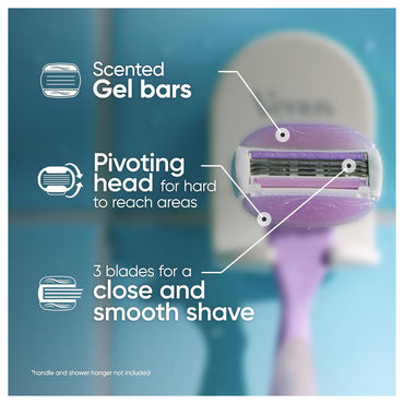 Gillette Venus Comfort Glide Breeze 3 Blades 4 Razors