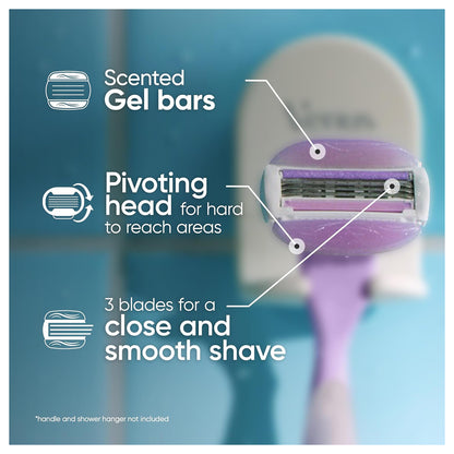 Gillette Venus Comfort Glide Breeze 3 Blades 4 Razors