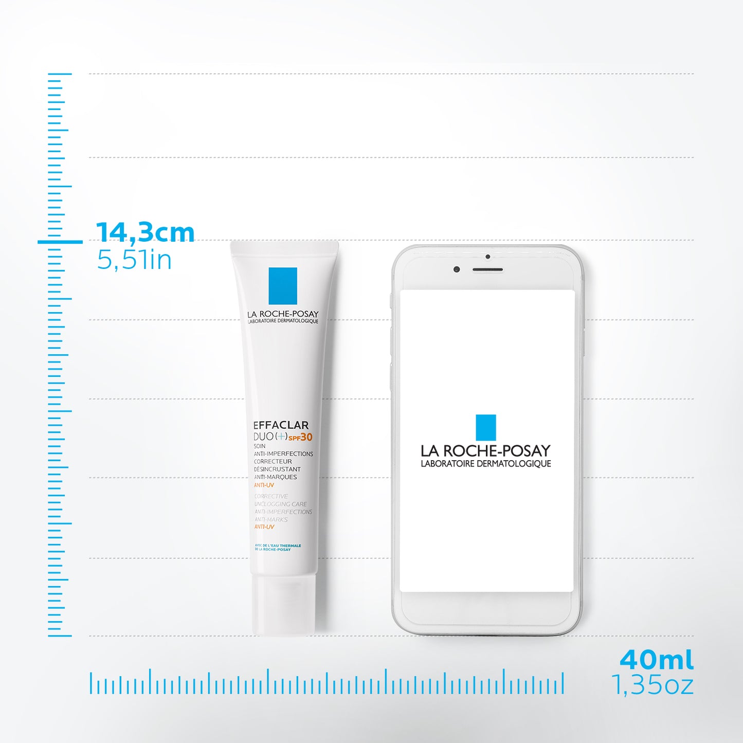 La Roche-Posay Effaclar Duo+ SPF30 Acne Treatment Cream for Oily and Acne Prone Skin 40ml