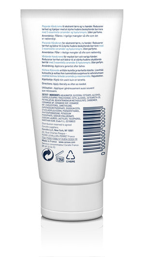 Cerave Therapeutic Hand Cream for Dry Cracked Hands With Hyaluronic Acid 50Ml