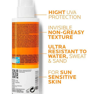 La Roche-Posay Anthelios Invisible Sunscreen Body Spray SPF50 + 200ml