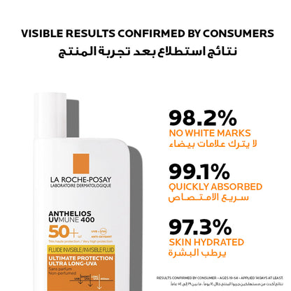 La Roche-Posay Anthelios UVMune 400 Invisible Sunscreen SPF50+ 50ml